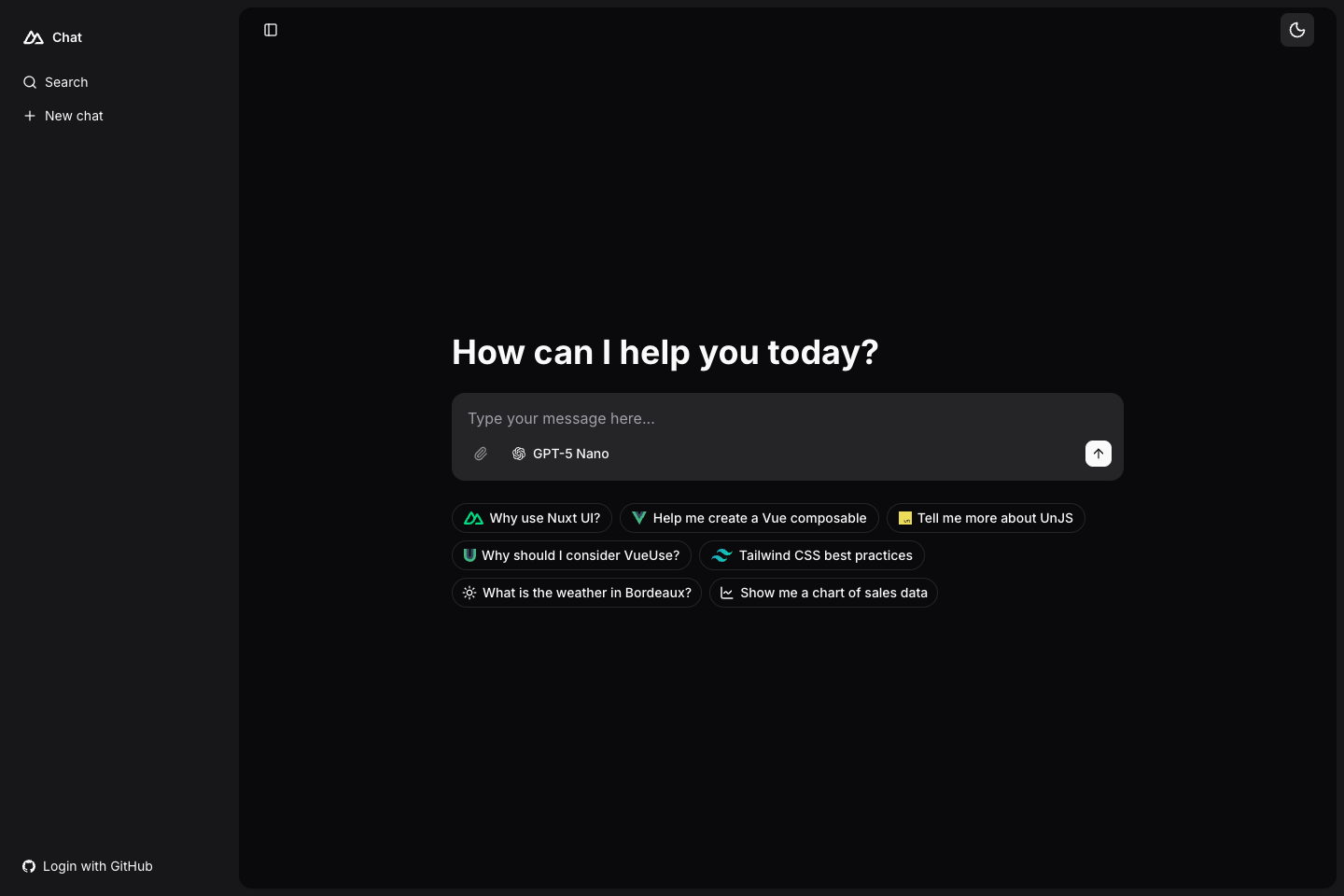 Chat template preview